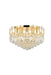 Corona 9-Light Flush Mount in Gold with Clear Royal Cut Crystal