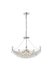 Corona 6-Light Chandelier in Chrome with Clear Royal Cut Crystal