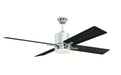 Teana 1-Light Ceiling Fan in Brushed Polished Nickel, Wall Control