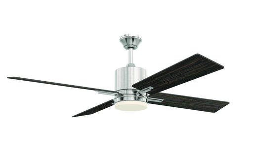 Teana 1-Light Ceiling Fan in Brushed Polished Nickel, Wall Control