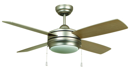 Laval 44" 1-Light Ceiling Fan in Brushed Satin Nickel from Craftmade, item number LAV44BN4LK-LED