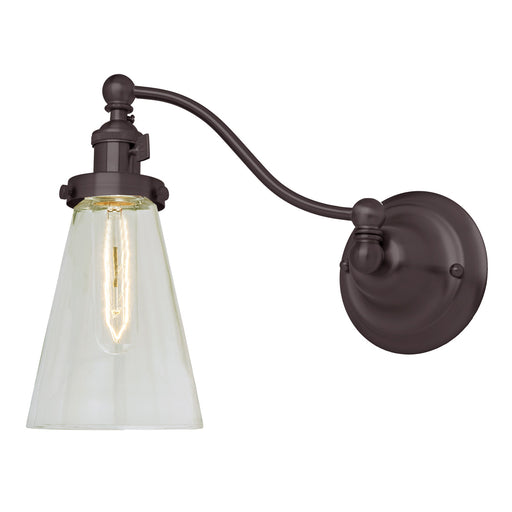 Soho 1-Light Half Swing Barclay Wall Sconce in Oil rubbed bronze