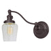 Soho 1-Light Half Swing Liberty Wall Sconce in Oil rubbed bronze