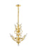 Orchid 8-Light Chandelier in Gold with Clear Royal Cut Crystal
