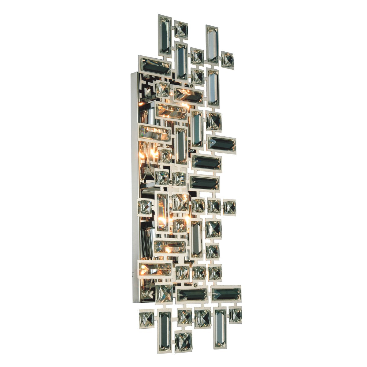 Picasso 4-Light Wall Sconce in Chrome with Clear Royal Cut Crystal