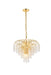 Falls 6-Light Pendant in Gold with Clear Royal Cut Crystal