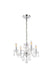 Rococo 4-Light Pendant in Chrome with Clear Royal Cut Crystal