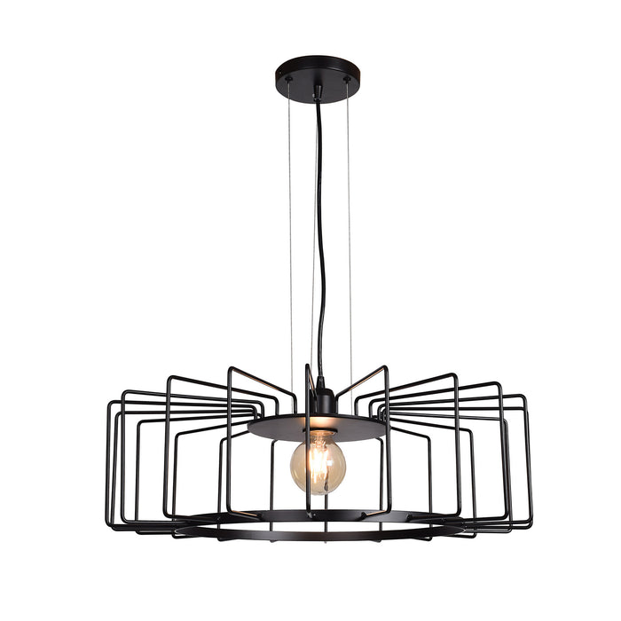 Wired 1-Light Horizontal Cage Pendant - Lamps Expo