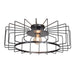 Wired 1-Light Horizontal Cage Flush Mount - Lamps Expo