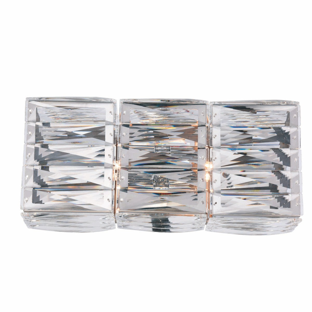 Cuvette 2-Light Vanity Wall Sconce in Chrome with Clear Royal Cut Crystal