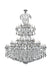 Maria Theresa 84-Light Chandelier in Chrome with Silver Shade (Grey) Royal Cut Crystal