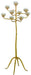 Agave 9 Light Floor Lamp in Contemporary Gold Leaf