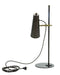 Norton Adjustable LED Table Lamp in Chestnut Bronze with Antique Brass Accents