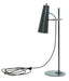 Norton Adjustable LED Table Lamp in Granite with Satin Nickel Accents