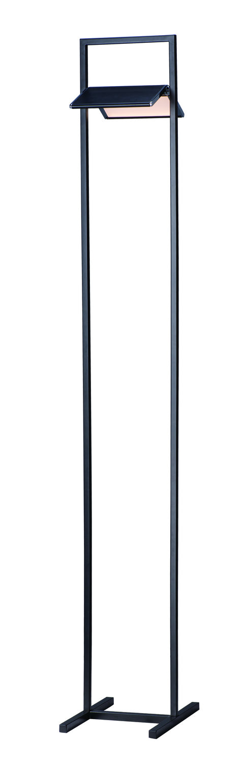 Glider LED Floor Lamp in Black / Polished Chrome - Lamps Expo