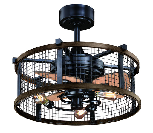 Humboldt 21" Ceiling Fan in Oil Rubbed Bronze & Burnished Teak from Vaxcel, item number F0061