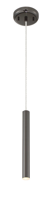 Forest 1 Light Mini Pendant in Pearl Black with 12" Pearl Black Shade