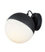 Half Moon LED Wall Sconce in Black