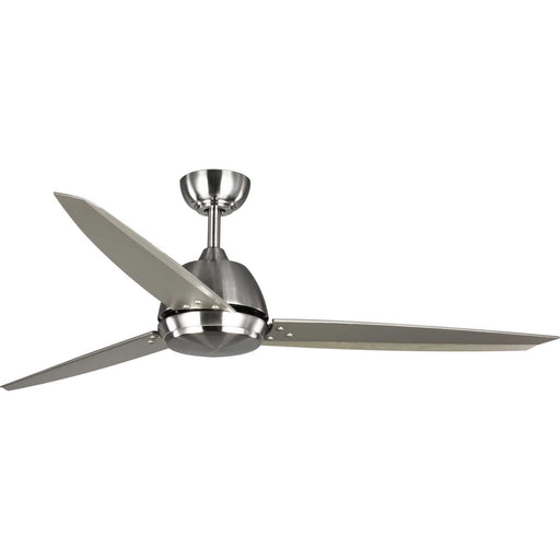 Oriole 3-Blade 60" Ceiling Fan with LED Light in Brushed Nickel