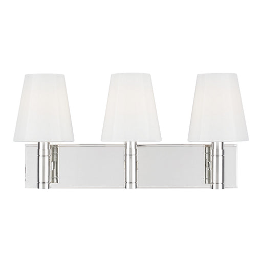 Beckham Classic 3-Light Vanity Lighting in Polished Nickel - Lamps Expo