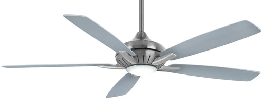 Dyno Xl 60" Ceiling Fan in Brushed Nickel W/ Silver