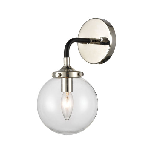 Boudreaux 1-Light Wall Lamp in Polished Nickel
