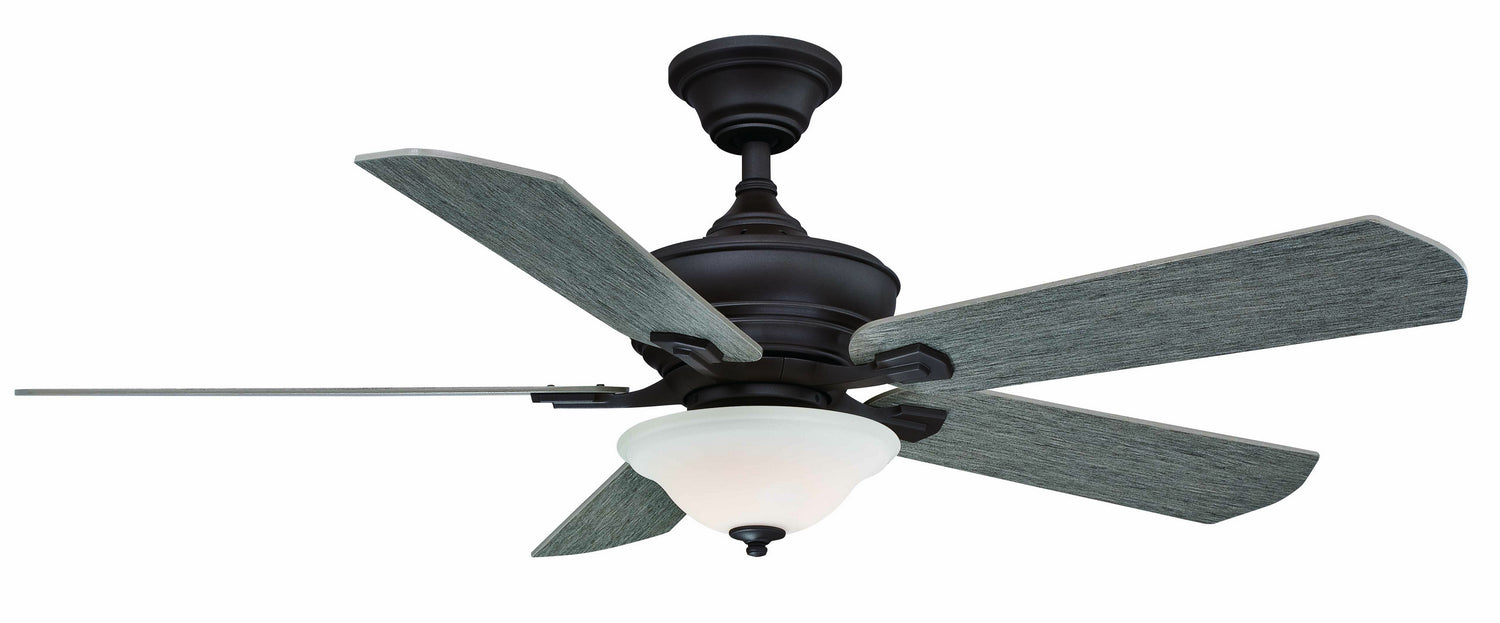 Camhaven v2 52 inch Fan in Matte Greige with Glass Bowl Light