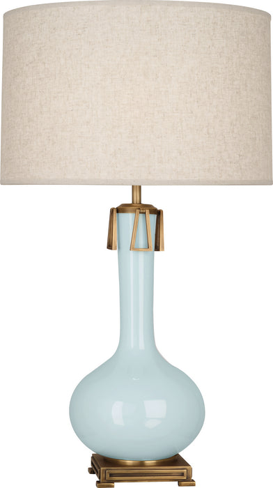 Robert Abbey (BB992) Athena Table Lamp with Open Weave Heather Linen Shade