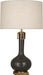 Robert Abbey (CF992) Athena Table Lamp with Open Weave Heather Linen Shade