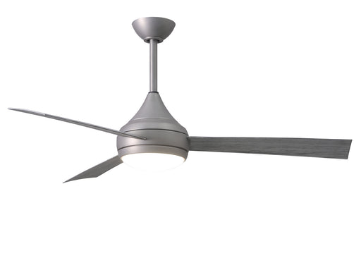 Matthews Fan Company (DA-BS-BW) Donaire 52" Paddle-Style Outdoor Fan in Brushed Stainless with Barnwood Tone Blades
