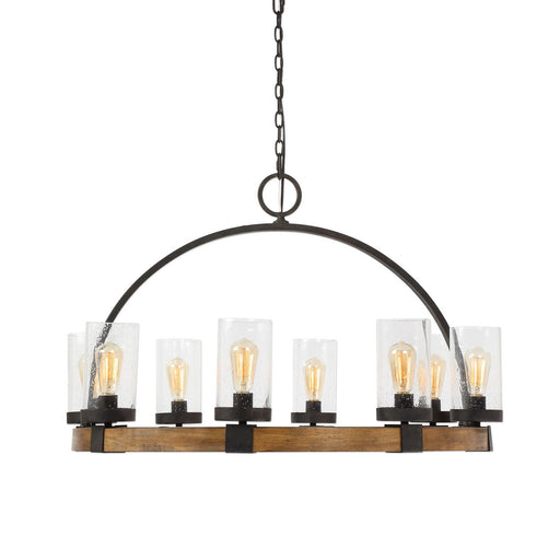 Uttermost's Atwood 8 Light Wagon Wheel Pendant Designed by Kalizma Home