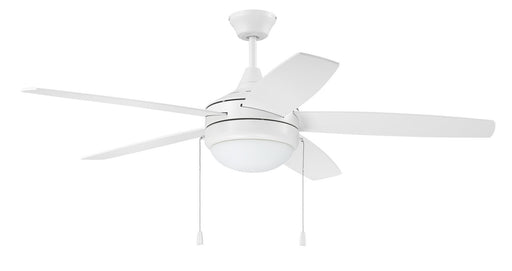 Phaze 5 Blade 2-Light Ceiling Fan in White with White Blades