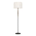 Ferrelli 1-Light Floor Lamp in Weathered Oak Wood/Aged Pewter - Lamps Expo