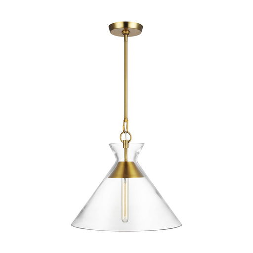 Atlantic 1-Light Pendant in Burnished Brass - Lamps Expo