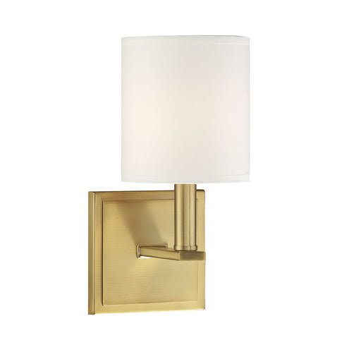 Waverly 1-Light Sconce in Warm Brass - Lamps Expo