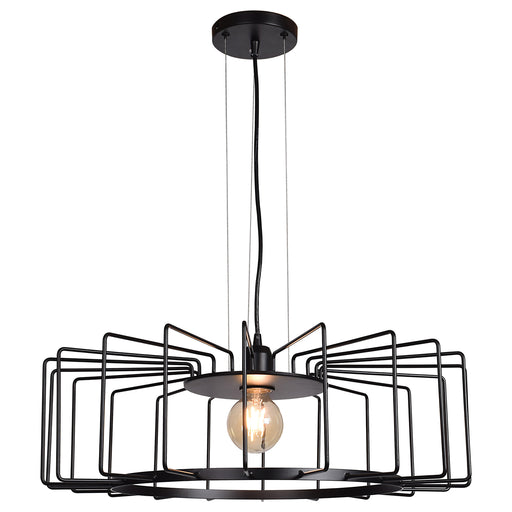 Wired 1-Light Horizontal Cage Pendant - Lamps Expo
