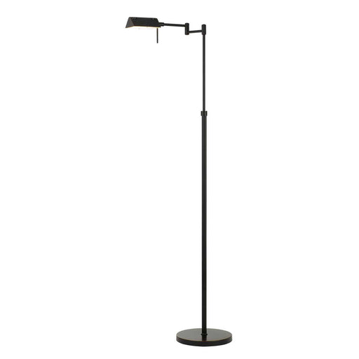Clemson LED Swing Arm Floor Lamp in Dark Bronze - Lamps Expo