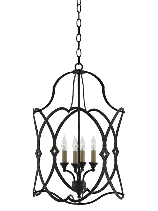 Charisma 4-Light Chandelier in French Black - Lamps Expo