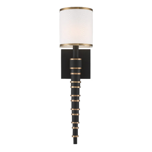 Sloane 1-Light Wall Mount in Vibrant Gold & Black Forged - Lamps Expo