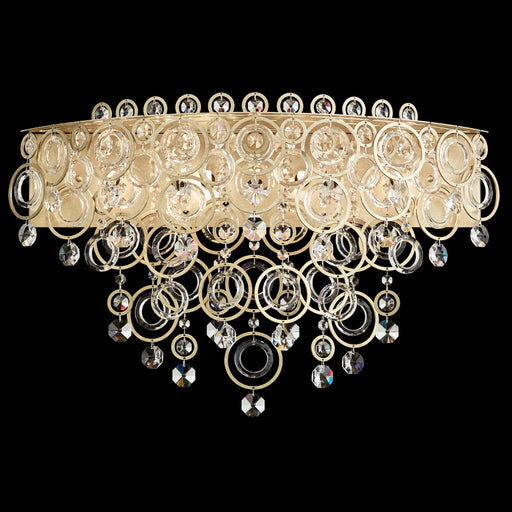 Circulus 4-Light Wall Sconce in Heirloom Gold with Clear Spectra Crystals