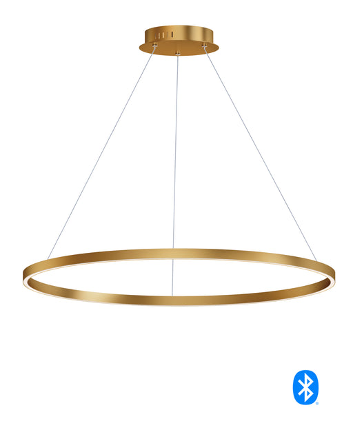 Groove 40" LED Pendant in Gold
