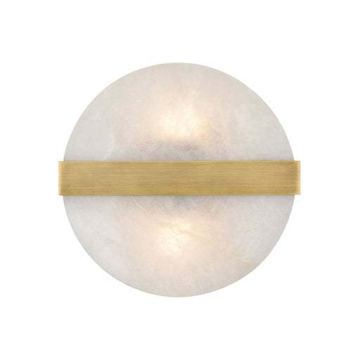 Stonewall 2-Light Wall Sconce in Aged Brass