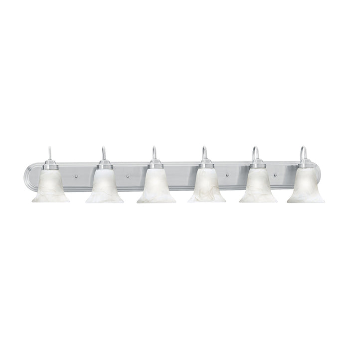 Homestead 6-Light Wall Lamp in Brushed Nickel