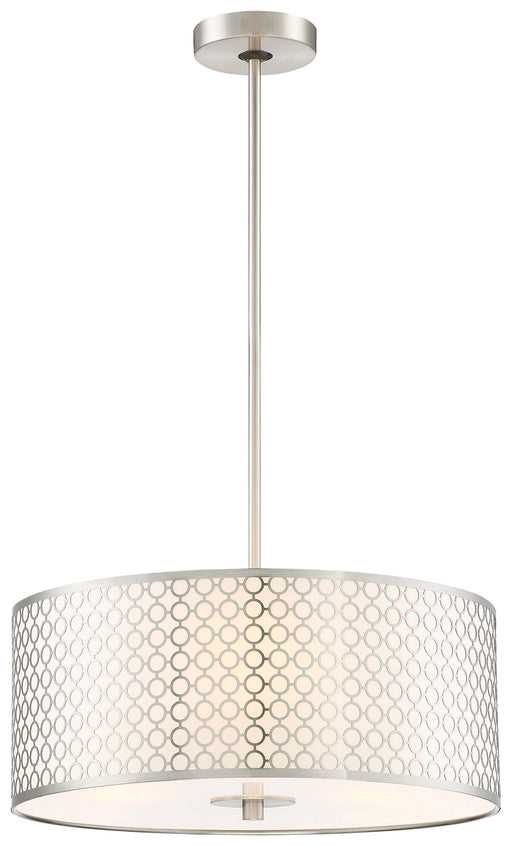 Dots 3-Light Pendant in Brushed Nickel - Lamps Expo