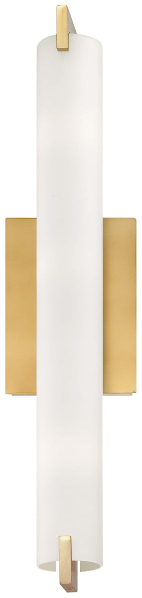 Tube LED Wall Sconce in Honey Gold - Lamps Expo