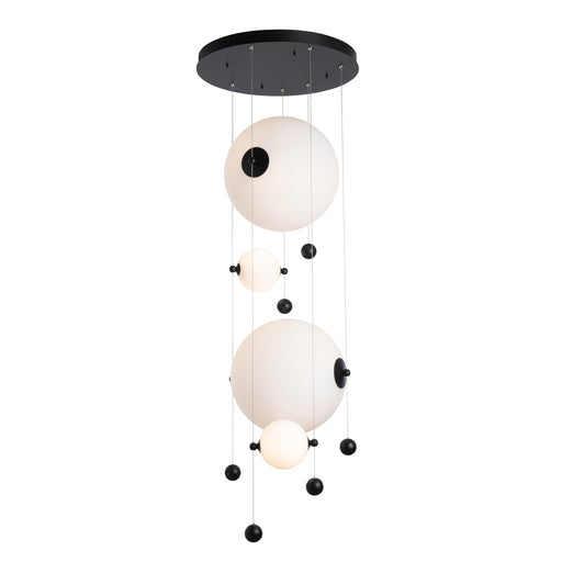 Abacus Round LED Pendant in Black (10)