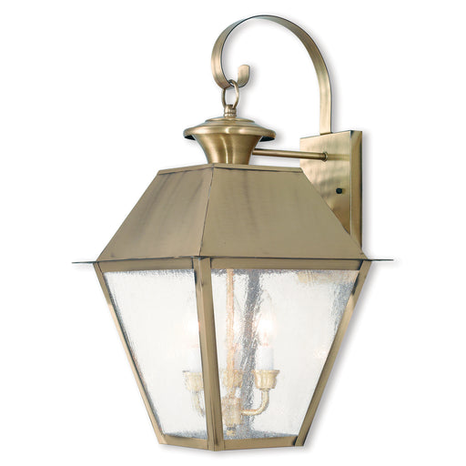 Mansfield 3-Light Outdoor Wall Lantern - Lamps Expo