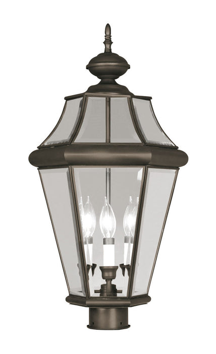 Georgetown 3-Light Outdoor Post Lantern - Lamps Expo