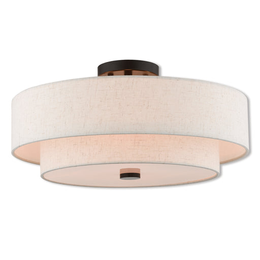 Claremont 4-Light Ceiling Mount in English Bronze - Lamps Expo