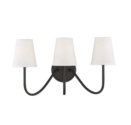 Meridian (M90056ORB) 3-Light Wall Sconce in Oil Rubbed Bronze